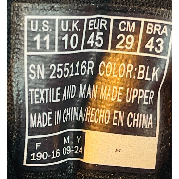 2024 Skechers 10oz Ultra Light Lace Up Running Shoes Mens Size 11 Black Mesh - Picture 8 of 9